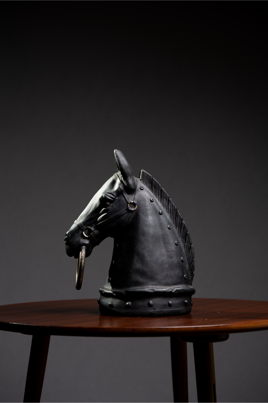 Cabeza de caballo con aro