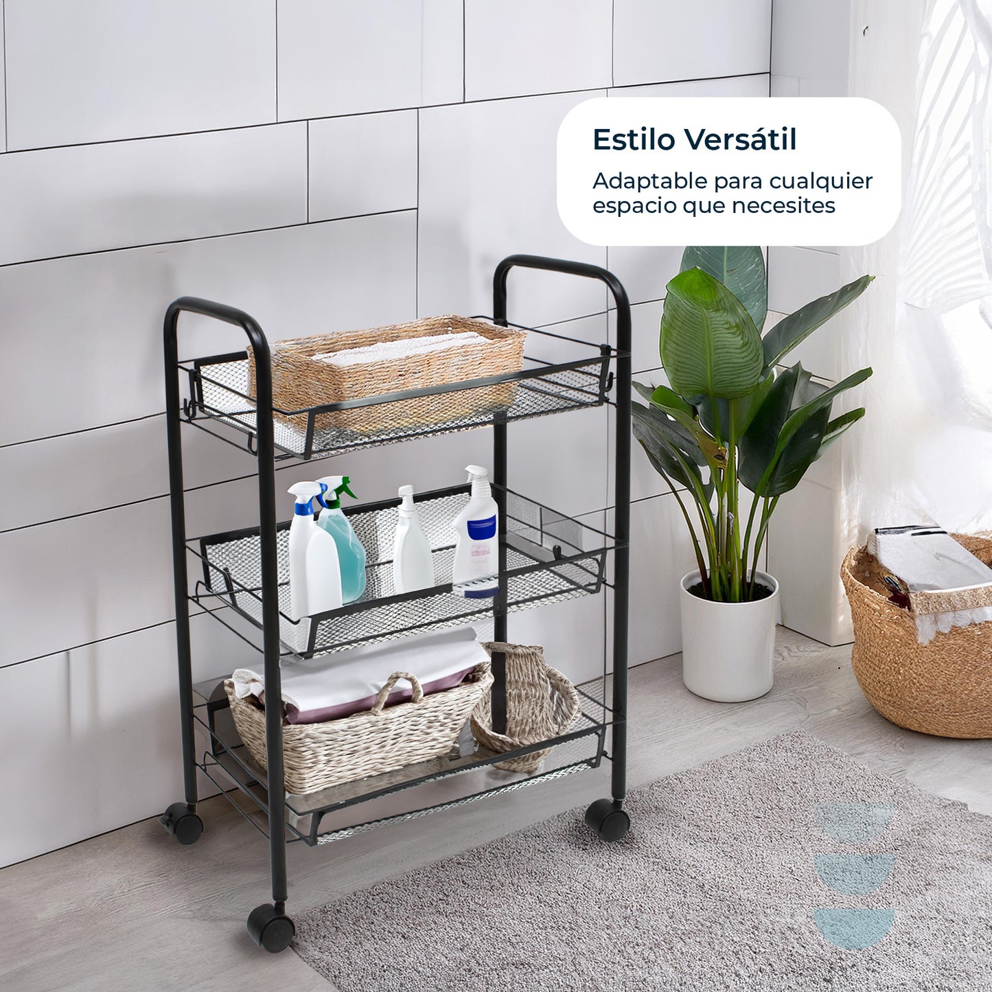 Carrito de servicio 3 niveles