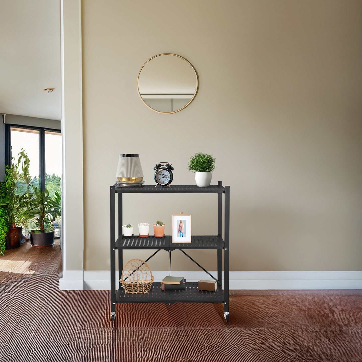 Estantería metálica plegable 3 niveles