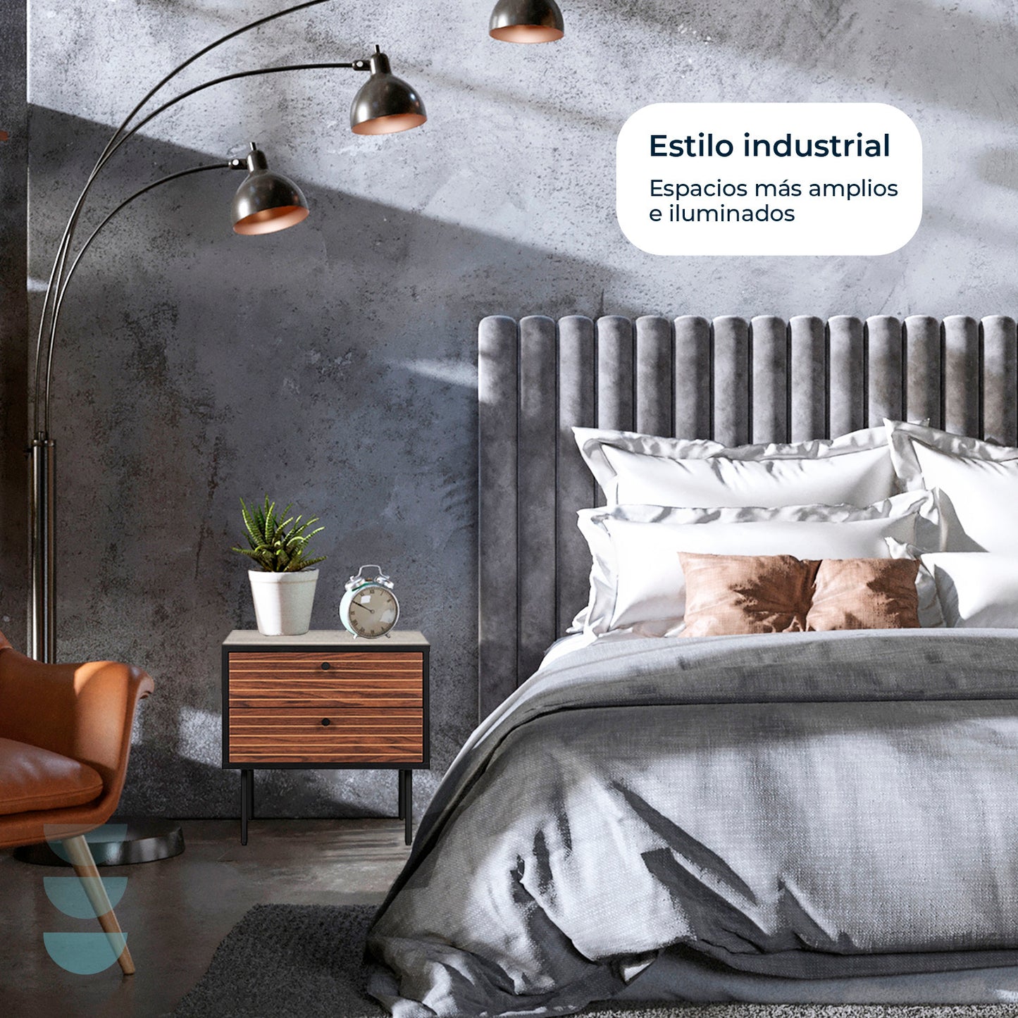 Buró  MB 6 con dos cajones